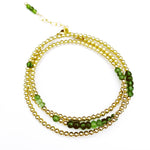 14K Gold Filled Wrap Bracelet with Gemstones