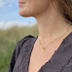 Big Link Toggle Bar Sterling Silver Necklace