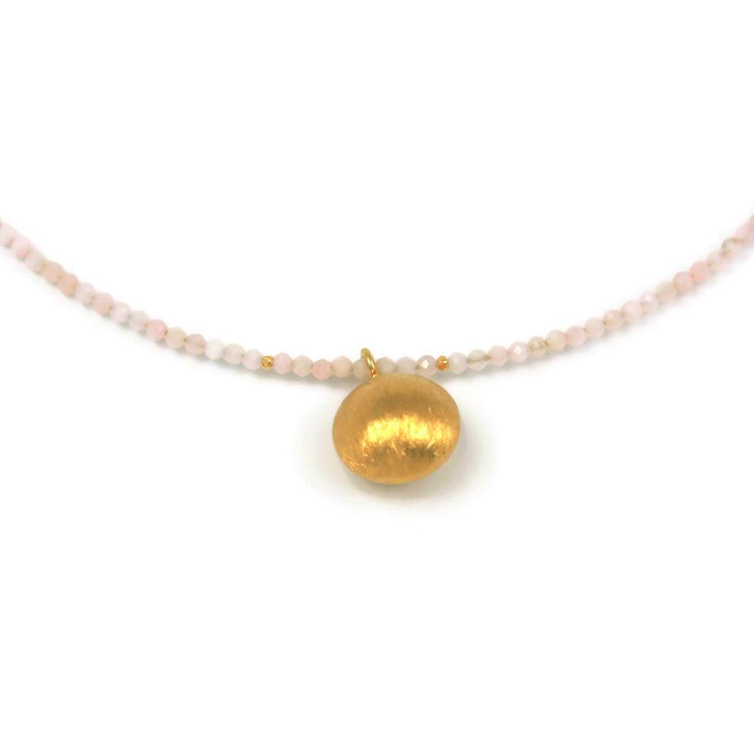 Pink Opal Choker Necklace - Gone Girly