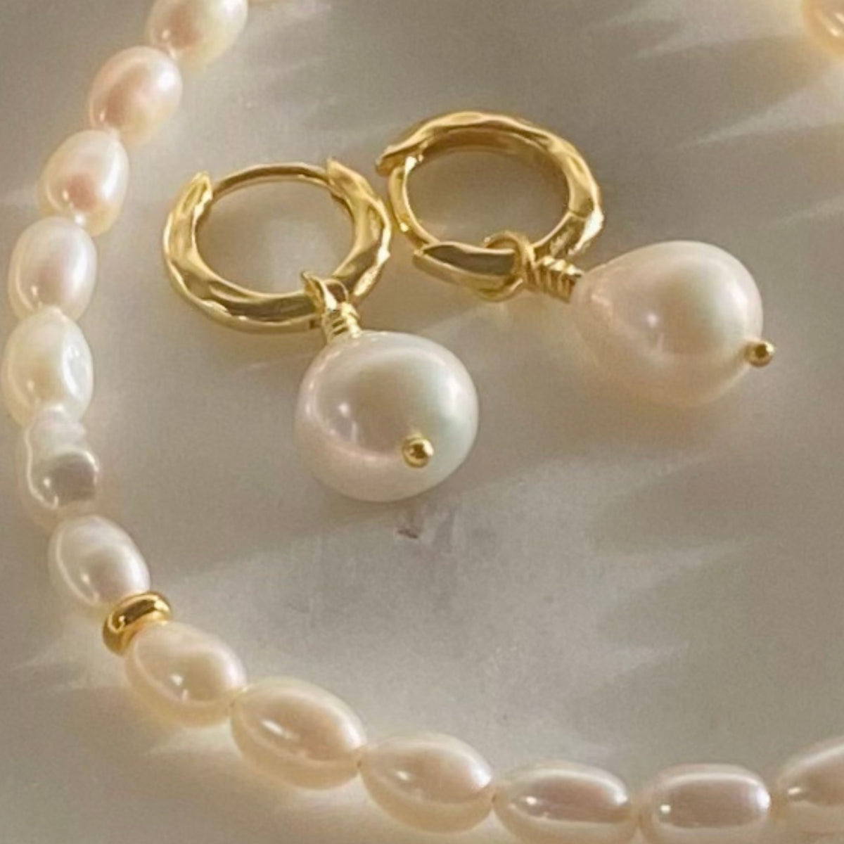 Gorgeous Freshwater Pearl Jewellery Gift Set with Earrings - Make a Wish