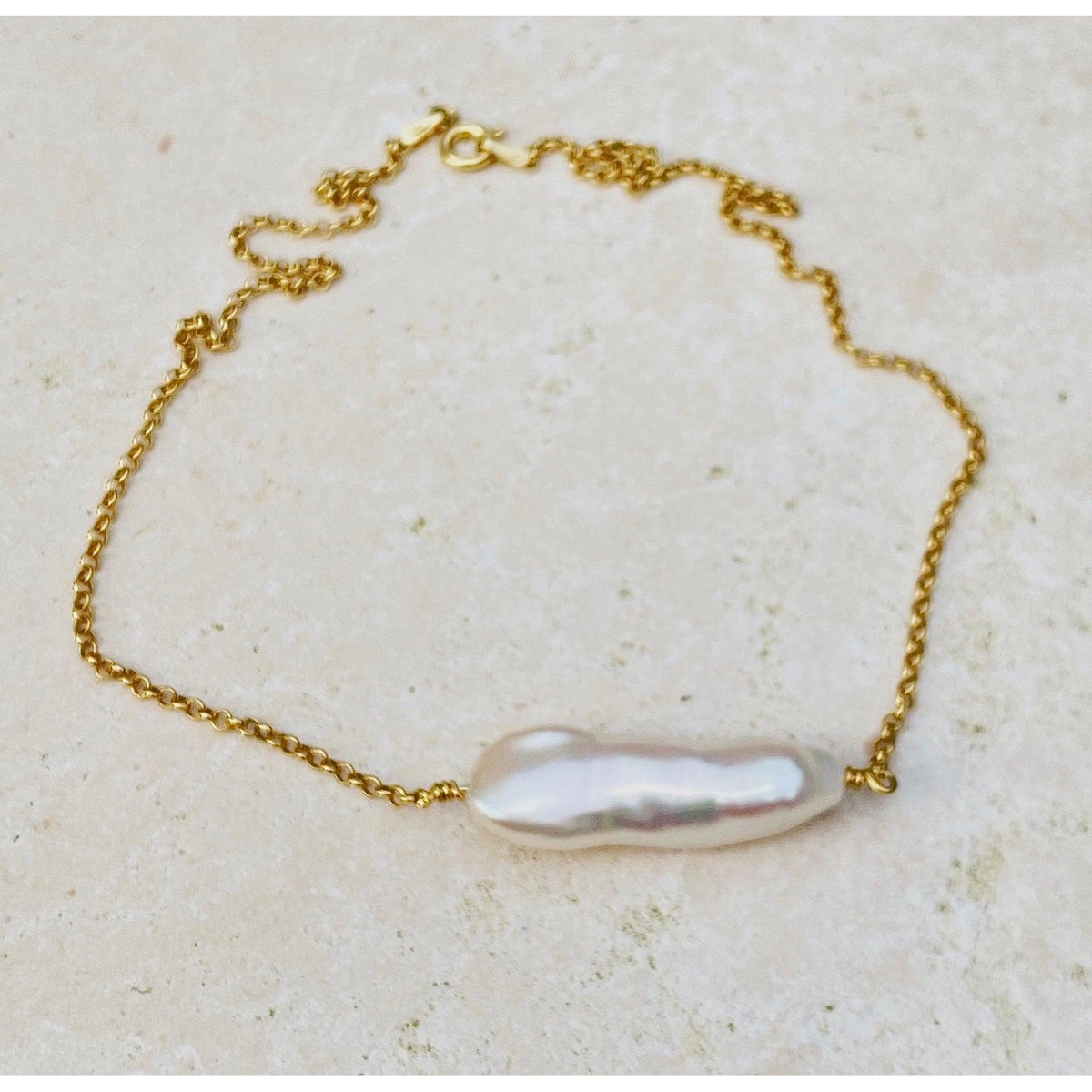 Holiday Necklace - White Freshwater Pearl Necklace