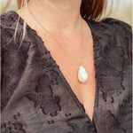 La Femme Pearl Necklace - Large baroque pearl Necklace