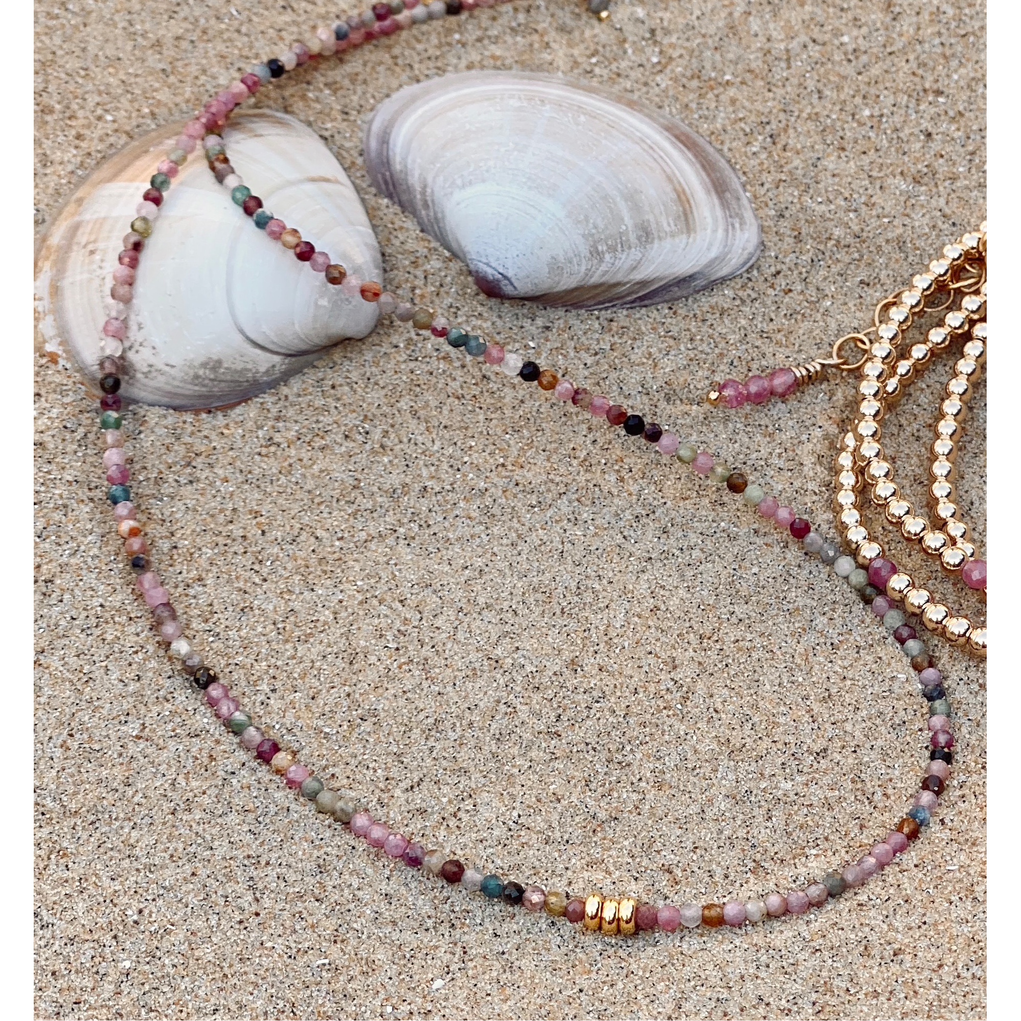 Make a Wish Necklace - Gemstone Necklace with Gold Vermeil Beads
