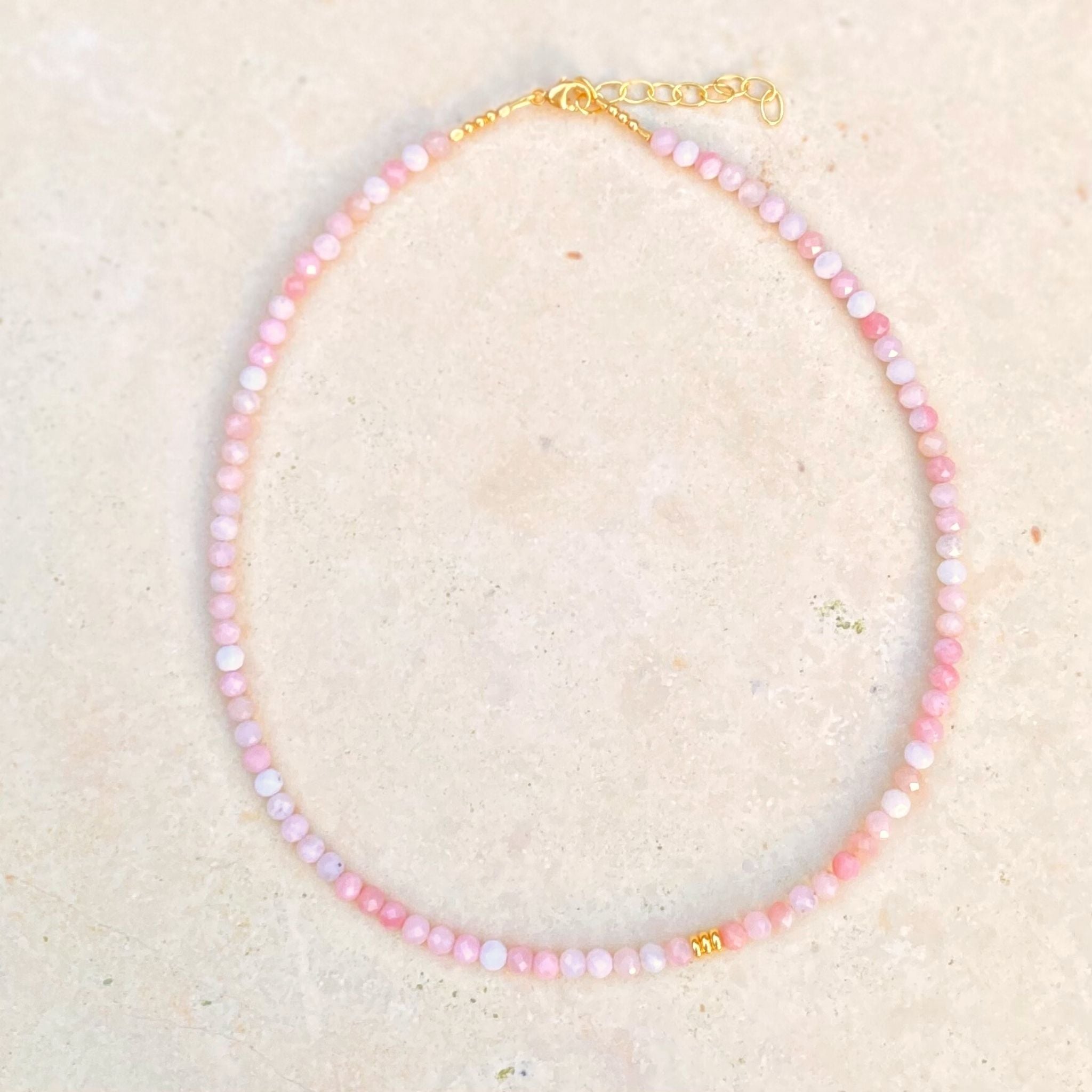 Make a Wish Necklace - Gemstone Necklace with Gold Vermeil Beads
