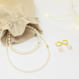 Gorgeous Freshwater Pearl Jewellery Gift Set with Earrings - Make a Wish