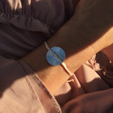 SUN RAY HAMMERED DISC BRACELET