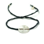 SUN RAY HAMMERED DISC BRACELET
