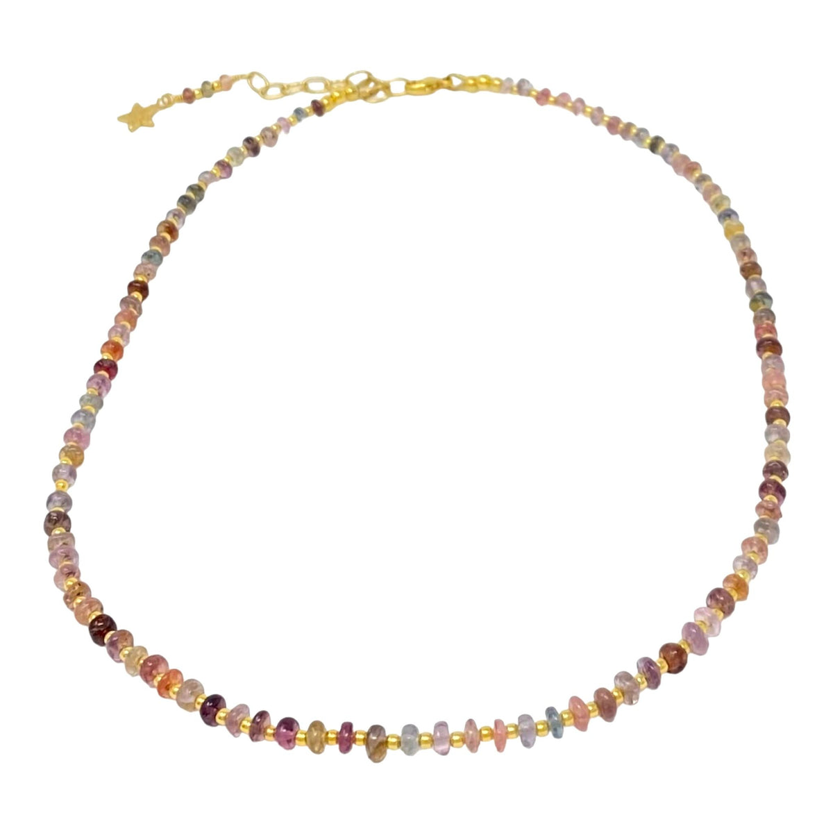 Beaded Spinel and Gold Vermeil Necklace