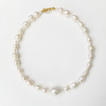 Surfer Girl Pearl Choker - Baroque Freshwater Pearl Necklace