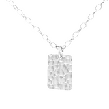 Small Dunes - Hammered Tag Necklace