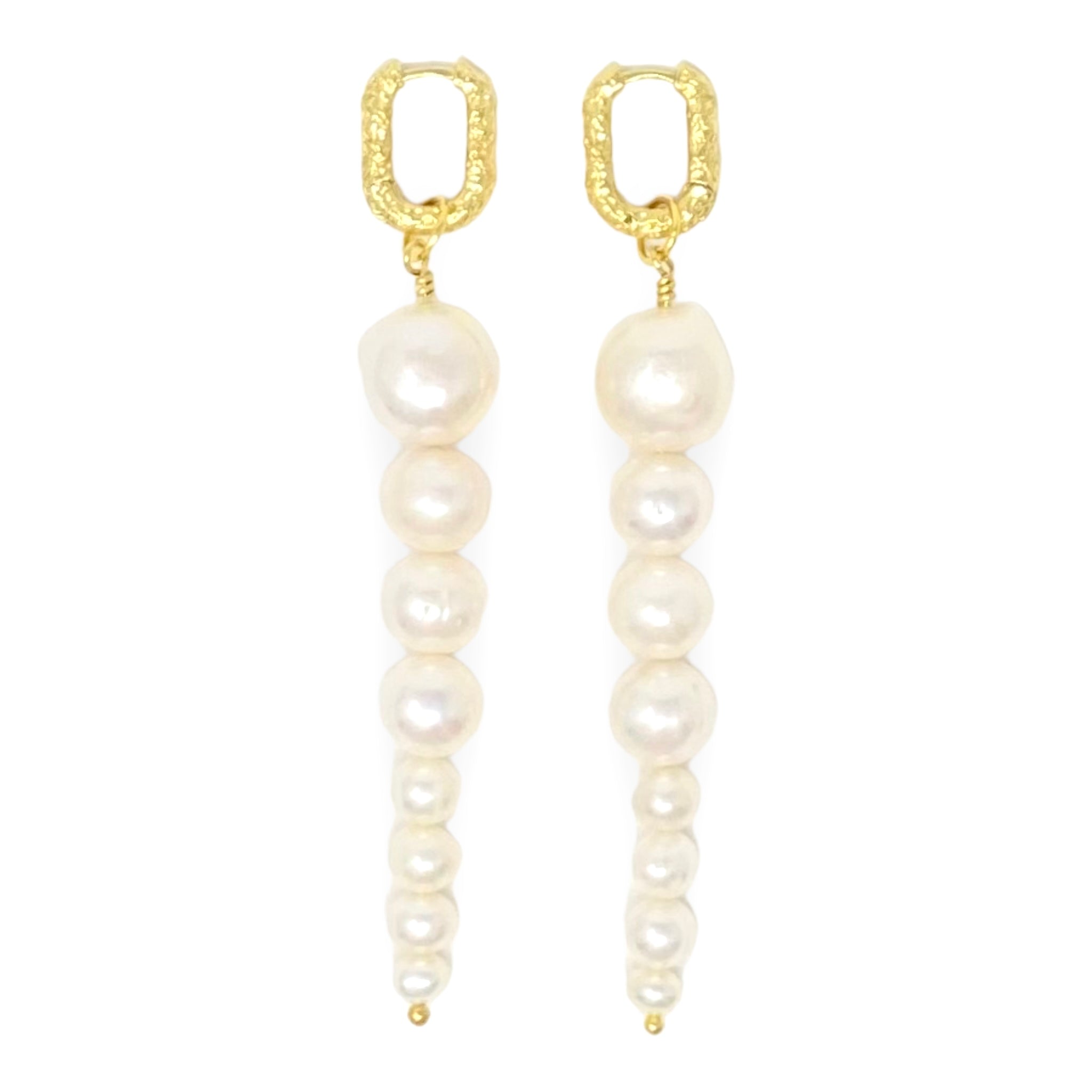 Long Graduated Pearl Earrings