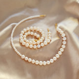 Contemporary Pearl Necklace - Life in Balance